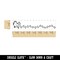 Chicken Laying Eggs in a Row Rectangle Rubber Stamp for Stamping Crafting